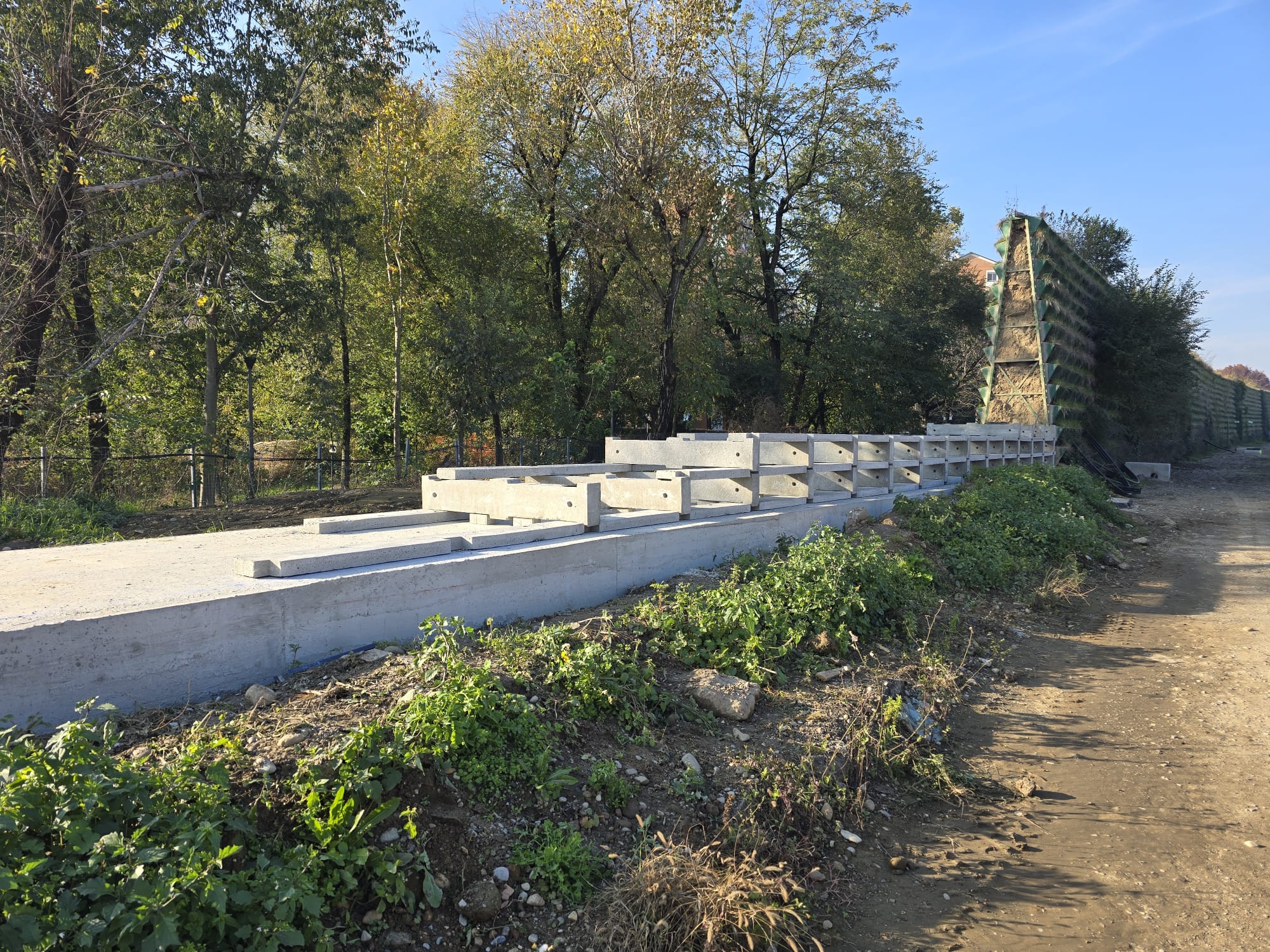 Barriera antirumore in cls prefabbricato - vista 1